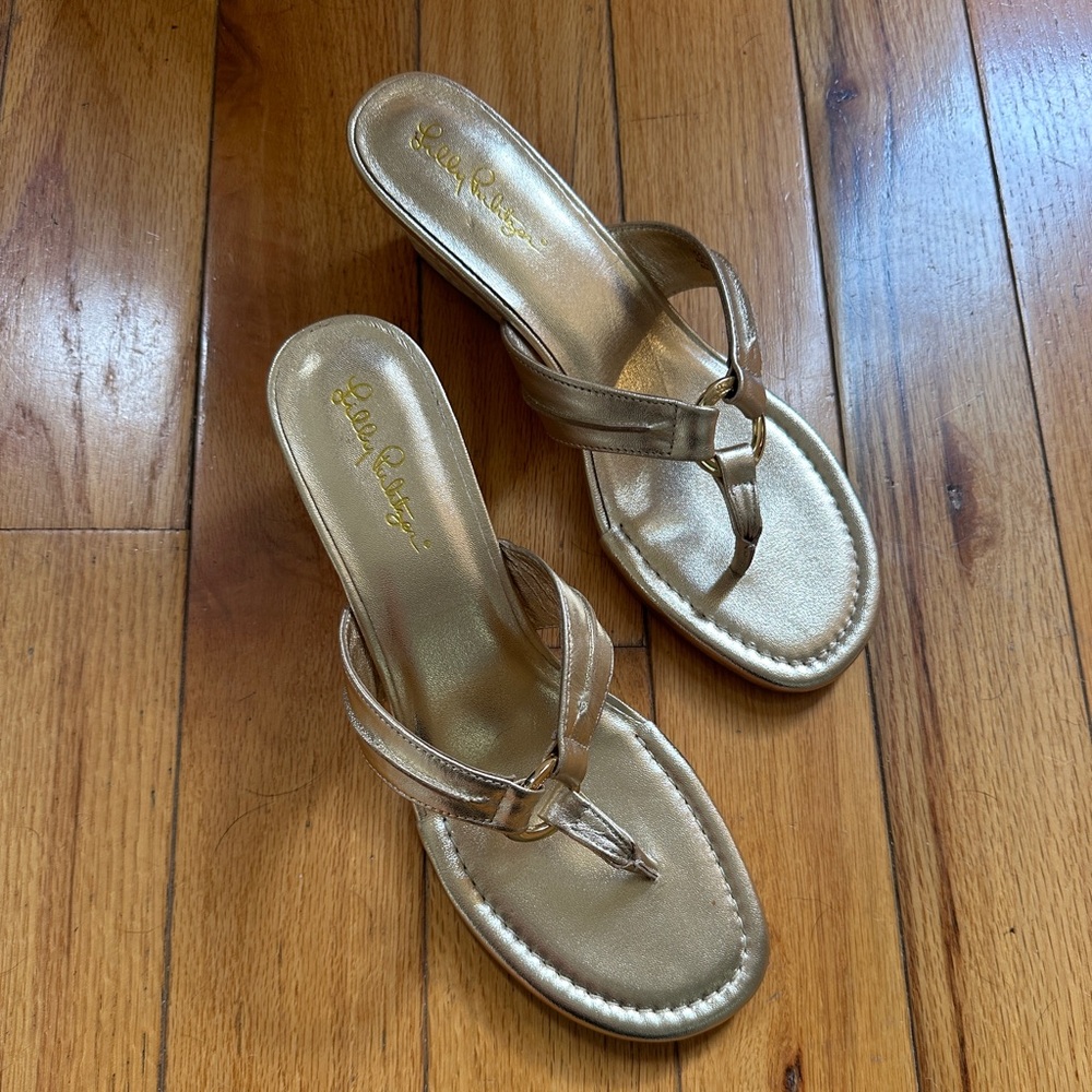Lilly Pulitzer McKim wedge sandals brand new